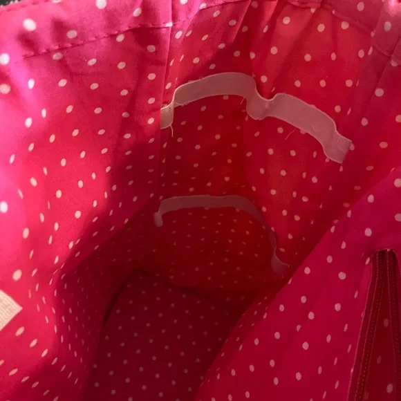 Yarnology Pink and Brown Floral Yarn Tote Bag - Picture 6 of 7